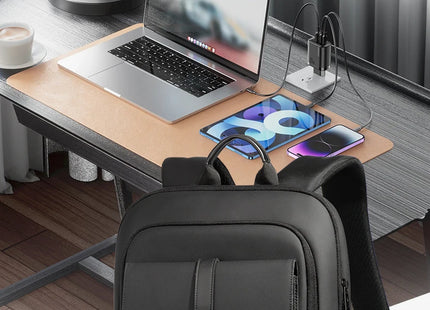HcanKcan Men's Business Backpack Slim Waterproof 15.6 Inch Laptop Bag Casual College School Backpack Travel Rucksack Work Bags