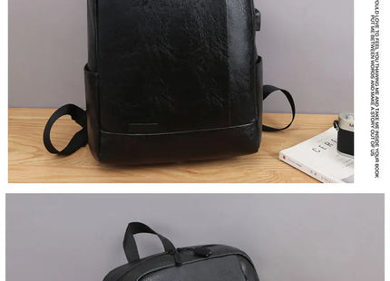 1 Pack 15.6 Inch Men's Business Simple Computer Backpack Usb Charging Lightweight Schoolbag Travel Commuting