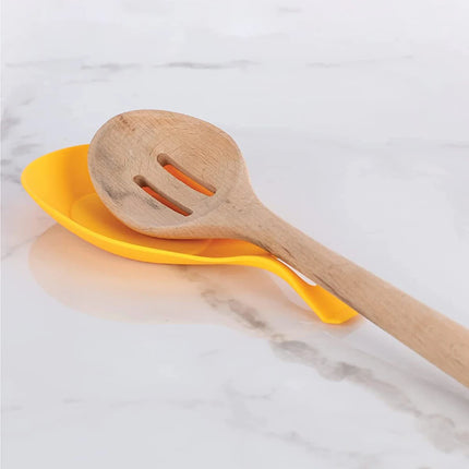 【Hot sales】Silicone Spoon Rest Spatula Holder Heat Resistant Utensil Placemat Tray Kitchen Tools