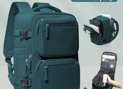 Backpack Ryanair 40x20x25, Vacuum Compression Backpack, Hiking Vacuum Travel Backpack for Men Women, Multi-Functional Laptop Bag