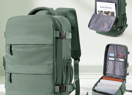 15.6inch Laptop Bag Men's Executive Work Backpack, Backpack Ryanair 40x20x25,Vacuum Packaged Travel Backpack Short-Trip Rucksack
