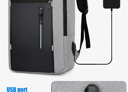 1 Pack 15.6 Inch Men's Business Computer Bag Multi-pocket High-capacity Usb Charging Work Commuting Backpack