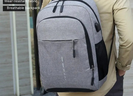 Mens BackPack LargeCapacity Simple Fashion Travel Female Student ComputerBag