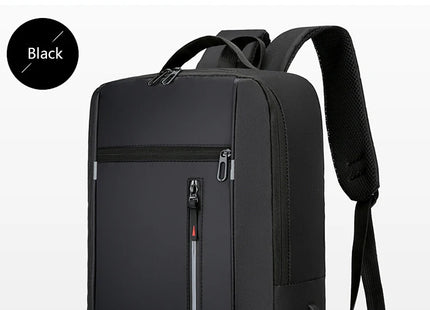 1 Pack 15.6 Inch Men's Business Computer Bag Multi-pocket High-capacity Usb Charging Work Commuting Backpack