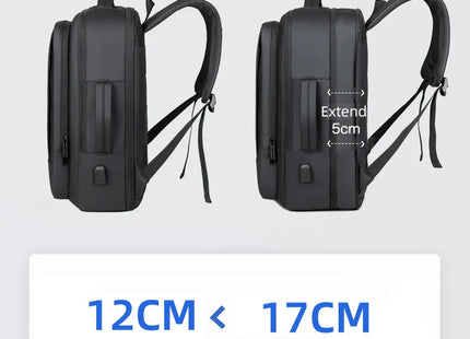 Rilibegan Men Travel Backpack Expand Oxford Big Capacity USB Charge Business Male Backpacks Computer Men Backpacks