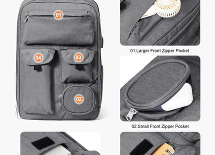 Computer bag, high-capacity travel backpack, cabin bag 45-34-15, airline-approved boarding bag, male business travel backpack