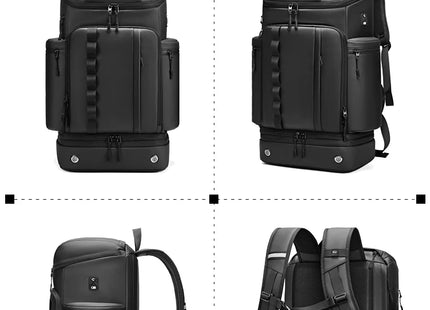 Travel Hiking backpack For Men 50L Large capacity trekking bag outdoor waterproof 16 Inch Laptop Backpack creative With shoe bag