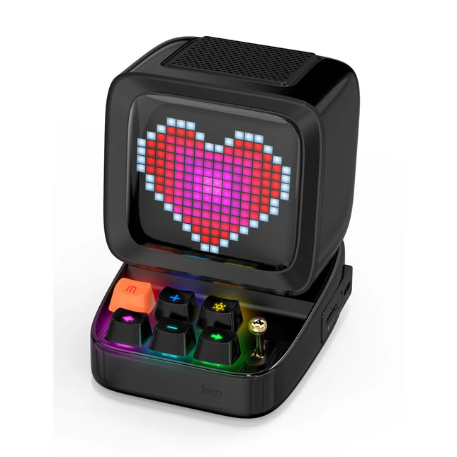 Divoom Ditoo Retro Pixel Art Bluetooth Portable Speaker A...