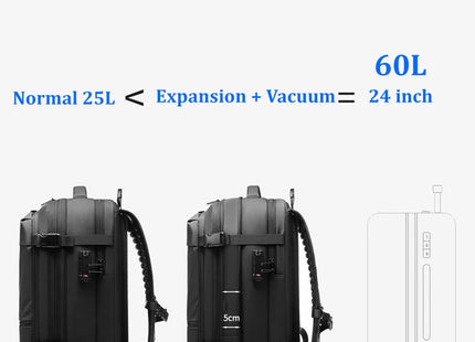 Travel Men 17 inch Laptop Backpack vacuum compression Backpack Business Large Capacity school Backpack expand outdoor backpack