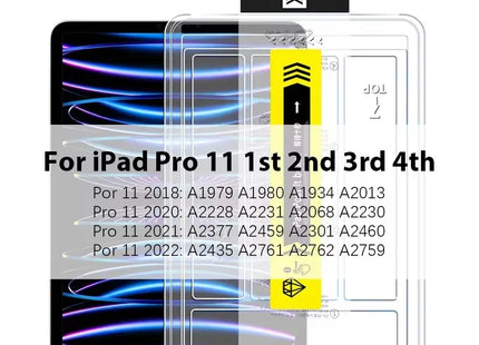 3PCS Easy Instal Tool Tempered Glass For iPad Pro 13 11 10 12.9 M4 M3 M2 10t 9t for iPad Air Mini 6 7 Screen Protector Film