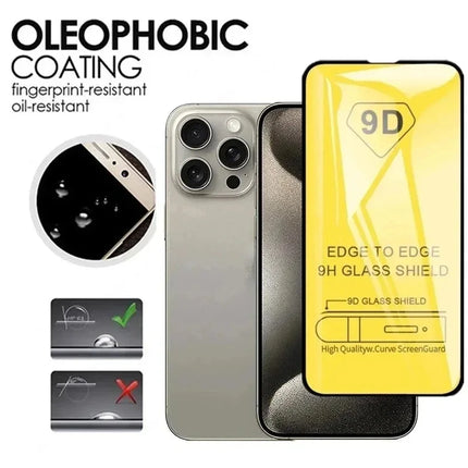 1-5PCS 9D Tempered Glass For iPhone 16 Pro Max 15 14 13 11 12 Mini XR X Xs Max 7 8 Plus SE 6s 16pro 15pro 13pro Screen Protector
