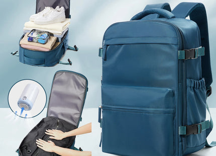 Vacuum Backpack Travel Bag for Men Large Capacity airback Backpack Business Laptop Backpack Women Expandable Backpack School Bag