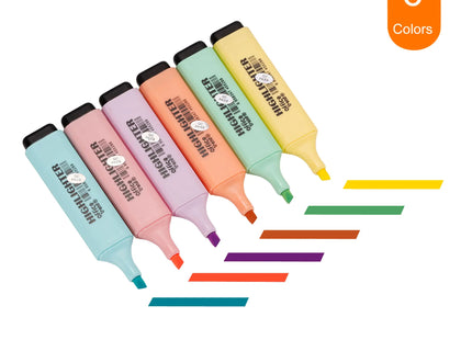 4/6 Pack Cute Highlighter Pen Quick Dry Broad Tip Underline Writing Marker Pens Highlighters School Supplies Stationery