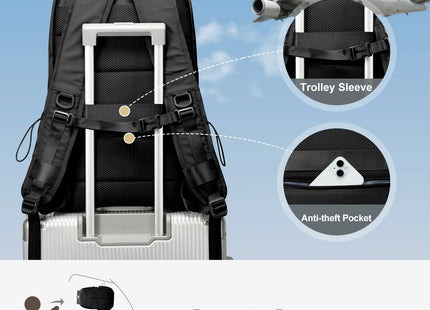 Mens Backpack Waterproof Notebook Backpacks Travel Vacuum Compression Laptop Backpacks High Quality Storage Business Bag New in