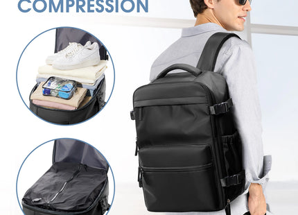 Vacuum Backpack Travel Bag for Men Large Capacity airback Backpack Business Laptop Backpack Women Expandable Backpack School Bag