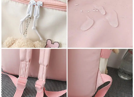 Waterproof Teenage Nylon Book Bag Large Capacity College Backpack Fashion School Bag Cute Girls Boys Travel Backbag College Bag