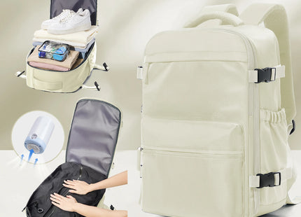 Vacuum Backpack Travel Bag for Men Large Capacity airback Backpack Business Laptop Backpack Women Expandable Backpack School Bag