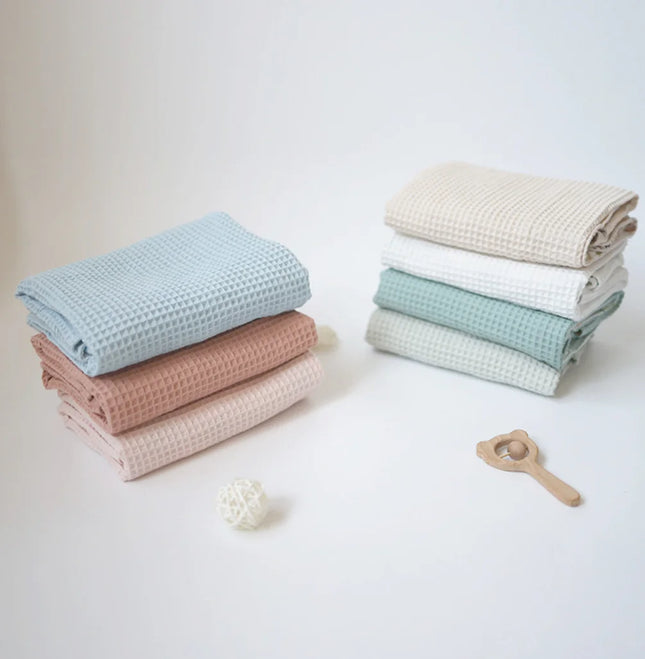 Waffle Baby Blanket Summer Swaddle Wrap Cotton Gauze Soft...