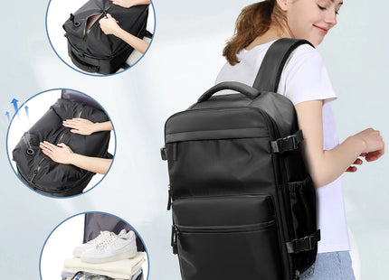 Vacuum Backpack Travel Bag for Men Large Capacity airback Backpack Business Laptop Backpack Women Expandable Backpack School Bag