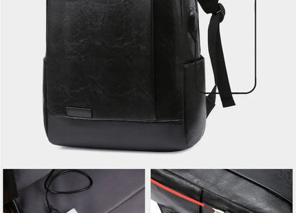 1 Pack 15.6 Inch Men's Business Simple Computer Backpack Usb Charging Lightweight Schoolbag Travel Commuting