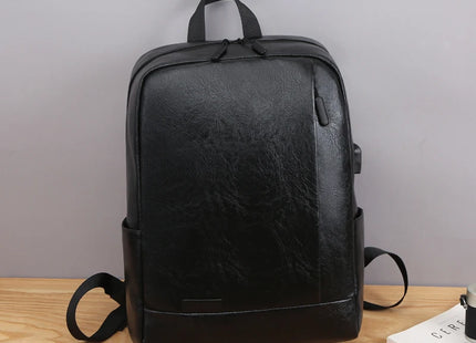1 Pack 15.6 Inch Men's Business Simple Computer Backpack Usb Charging Lightweight Schoolbag Travel Commuting