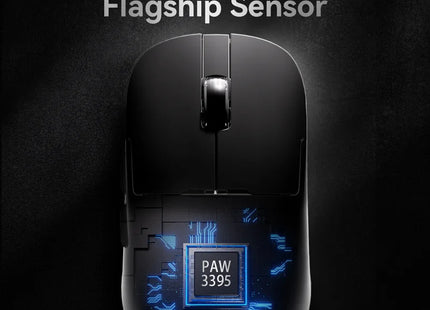 AJAZZ AJ179 PRO PAW3395 Lightweight Wired Wireless Mouse with Magnetic Charging Base Ergonomic Macro Gaming Mouse for PC Laptop