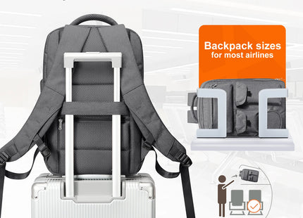 Computer bag, high-capacity travel backpack, cabin bag 45-34-15, airline-approved boarding bag, male business travel backpack