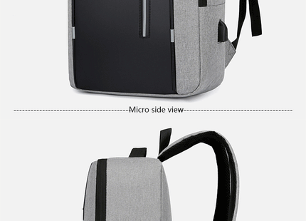 1 Pack 15.6 Inch Men's Business Computer Bag Multi-pocket High-capacity Usb Charging Work Commuting Backpack