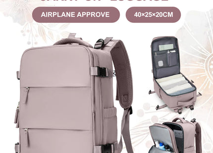 15.6inch Laptop Bag Men's Executive Work Backpack, Backpack Ryanair 40x20x25,Vacuum Packaged Travel Backpack Short-Trip Rucksack