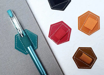 PU Self-adhesive Pen Holder IPad Capacitive Pen Holder Elastic Band Computer Self-adhesive Pen Holder Stationery Organizer