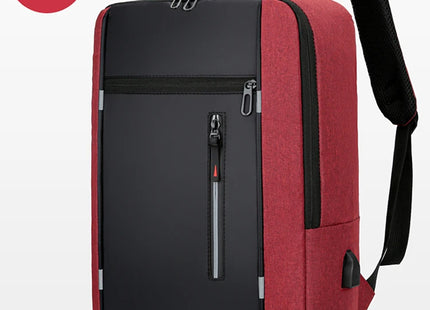 1 Pack 15.6 Inch Men's Business Computer Bag Multi-pocket High-capacity Usb Charging Work Commuting Backpack