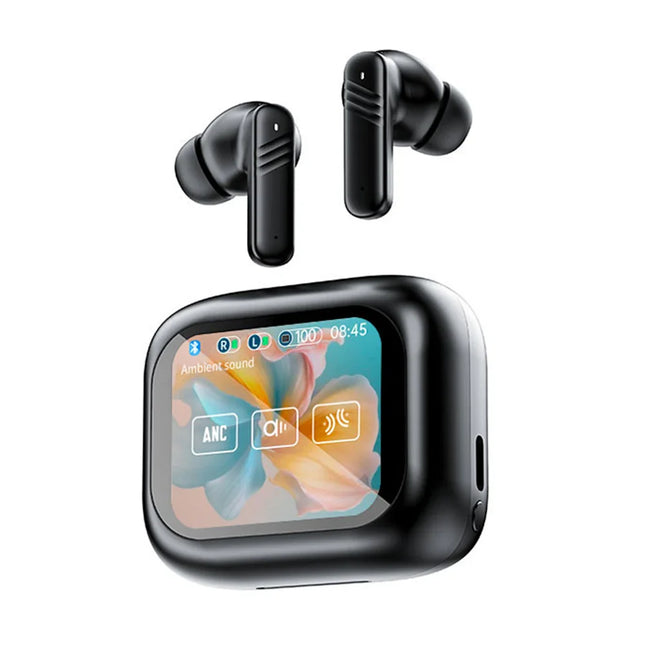 New Full Touch Screen Headphones ANC Bluetooth 5.4 Noise ...