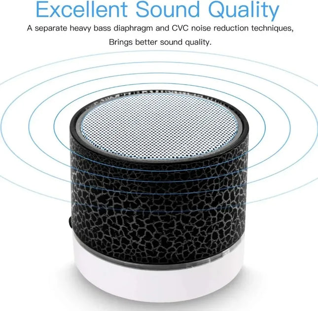 XIKCU Mini Portable Sound Box Music Car Audio Dazzling LE...