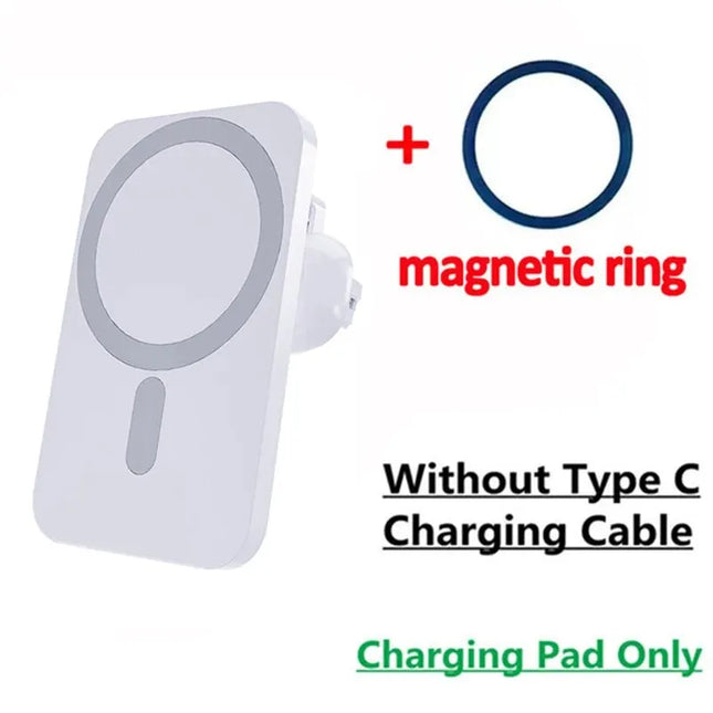 30W Magnetic Car Wireless Charger For iPhone 15 14 13 12 ...