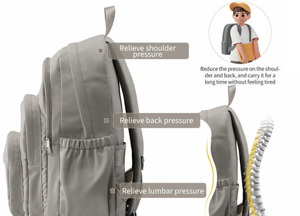 School Bag for 15.6 Inch Laptop Backpack for School Kids Girls Large Capacity Light Weight Backpack Women Fashion College Bag