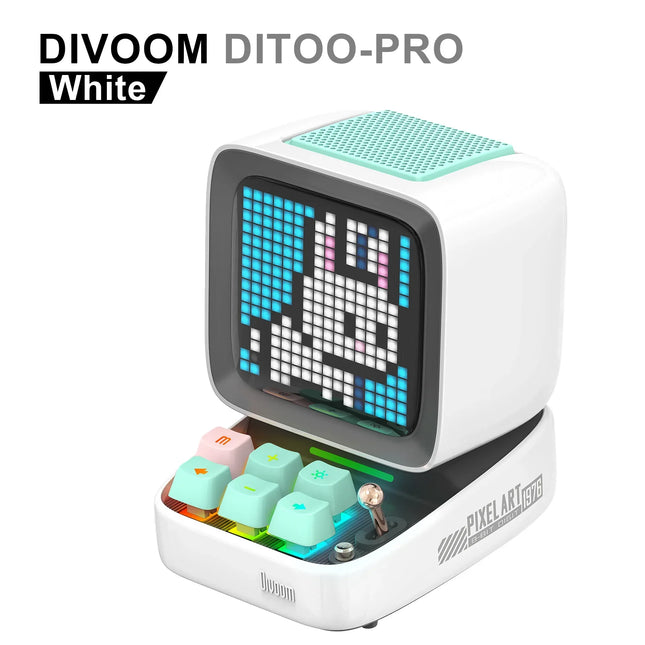 Divoom Ditoo-Pro Retro Pixel Art Bluetooth Portable Speak...