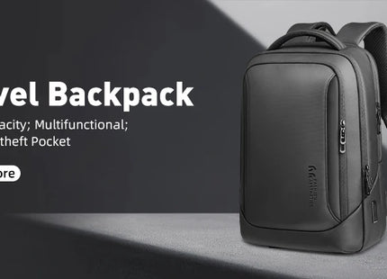HcanKcan Men's Business Backpack Slim Waterproof 15.6 Inch Laptop Bag Casual College School Backpack Travel Rucksack Work Bags