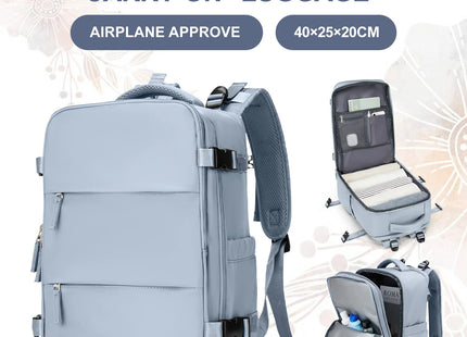 15.6inch Laptop Bag Men's Executive Work Backpack, Backpack Ryanair 40x20x25,Vacuum Packaged Travel Backpack Short-Trip Rucksack