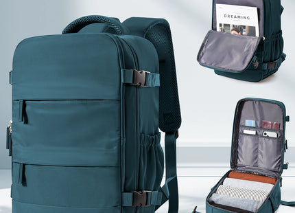 15.6inch Laptop Bag Men's Executive Work Backpack, Backpack Ryanair 40x20x25,Vacuum Packaged Travel Backpack Short-Trip Rucksack
