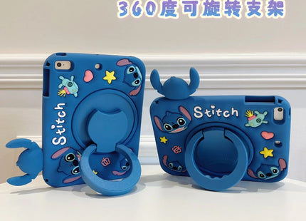 Stitch Tablet Stand Case for iPad Air 1 2 3  4 5 6 10.9 10th 10.2 7 8 9 2024 Pro 11 2021 9.7 2025 16A Mini 6 Silicon Kids Cover