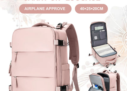 15.6inch Laptop Bag Men's Executive Work Backpack, Backpack Ryanair 40x20x25,Vacuum Packaged Travel Backpack Short-Trip Rucksack