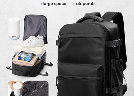 Vacuum Backpack Travel Bag for Men Large Capacity airback Backpack Business Laptop Backpack Women Expandable Backpack School Bag