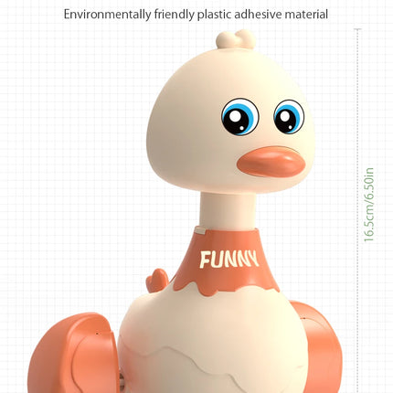 Baby Toy Swing Duck Toy Cartoon Press Vehicles Glide Animal Inertia Pull Back Cars Early Education Toys for Toddlers Boys Girls