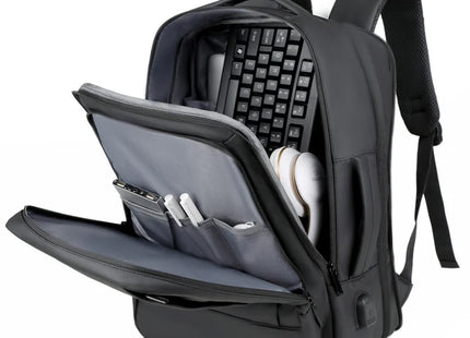 Rilibegan Men Travel Backpack Expand Oxford Big Capacity USB Charge Business Male Backpacks Computer Men Backpacks