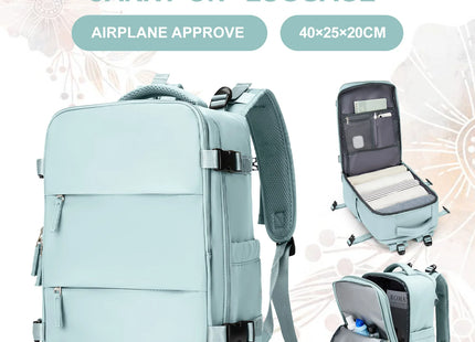 15.6inch Laptop Bag Men's Executive Work Backpack, Backpack Ryanair 40x20x25,Vacuum Packaged Travel Backpack Short-Trip Rucksack