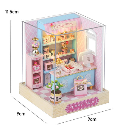 DIY Miniature Doll House 3D Puzzle Building Assembly Kit For Making Room Toys Home Bedroom Decorations With Furniture DollHouses