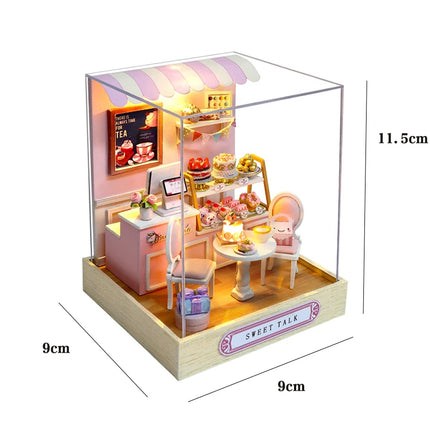 DIY Miniature Doll House 3D Puzzle Building Assembly Kit For Making Room Toys Home Bedroom Decorations With Furniture DollHouses