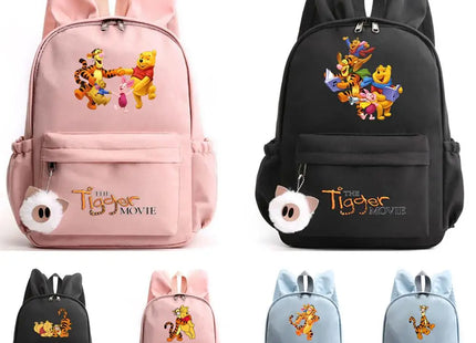 The Tigger Movie Backpack for Girl Boy Student Teenager Rucksack Casual Portable Laptop Travel Rabbit Ears Cute Mochila