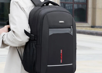 Lightweight backpack, multifunctional men's and women's backpack, made of Oxford material, with laptop compartment, adjustable s