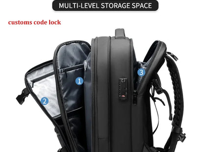 Travel Men 17 inch Laptop Backpack vacuum compression Backpack Business Large Capacity school Backpack expand outdoor backpack